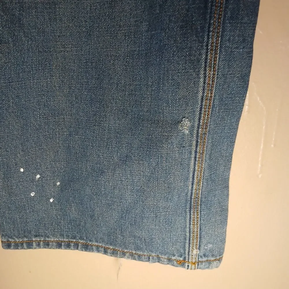 Meoshe Jeans 36x32 Baggy Wide Leg‎ Skater Y2k Grunge Embroidered Vintage Patch
